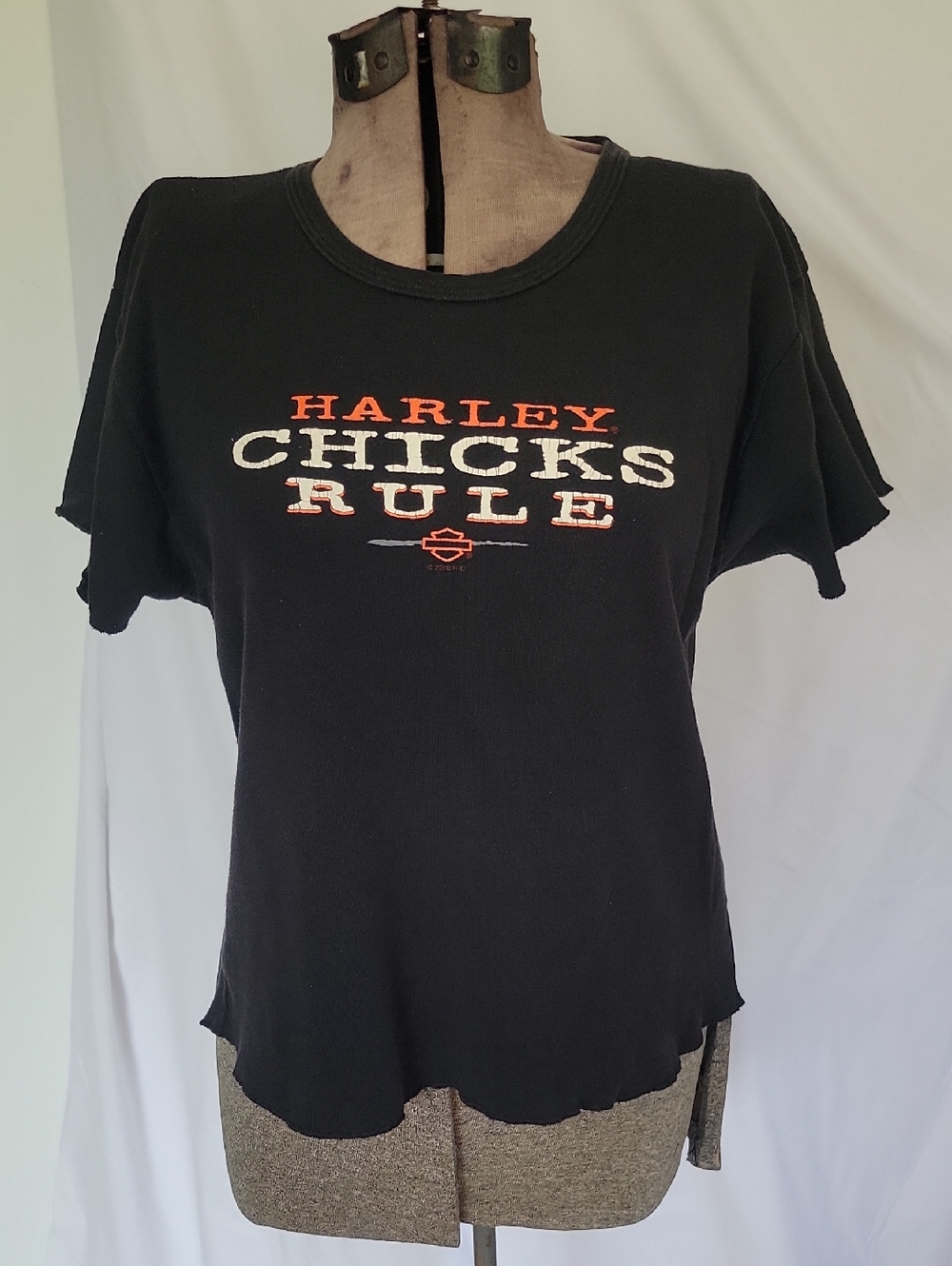 Harley-Davidson Top, Large, Black, Vintage